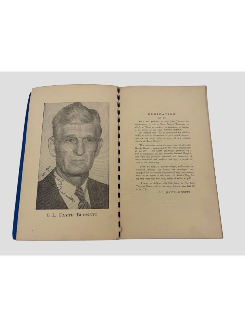 Picked-Up G L Fayte Burnett John Tarleton Institute Knoxville TN Book Signed - Picture 3 of 9